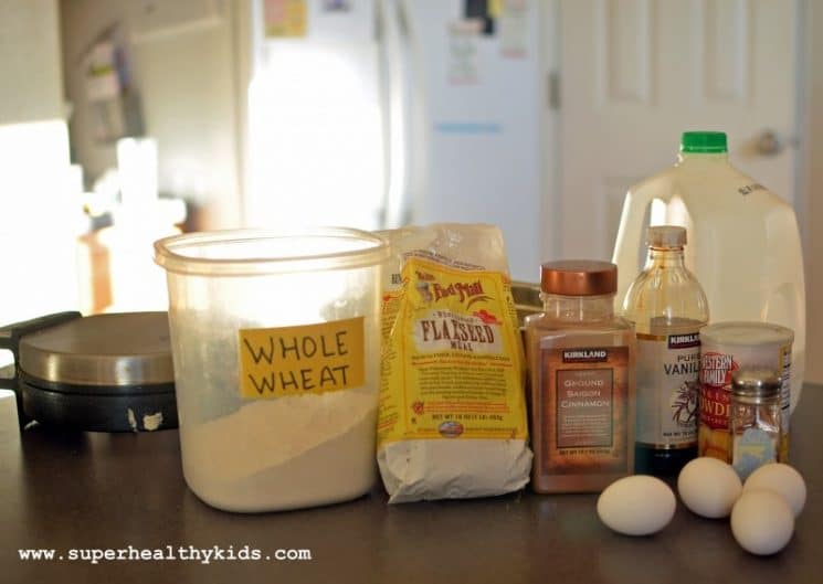 Flax Freezer Waffles- Homemade and Toaster Ready. Let go of Eggo Waffles and other frozen breakfasts! 